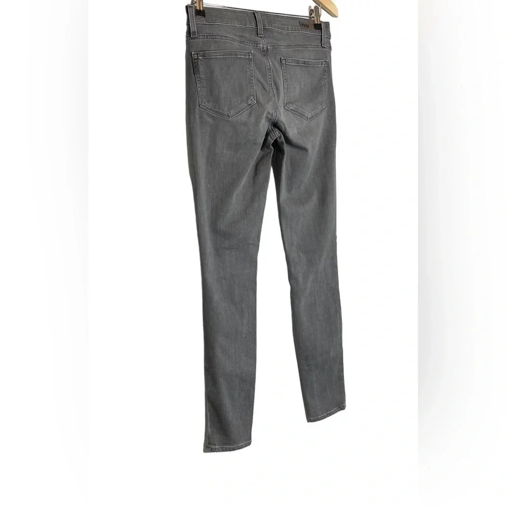 ✅SOLD-Paige | Verdugo Ultra Skinny Jeans Mid Rise Stretch Gray 30” Inseam - Picture 5 of 8